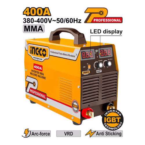 ING-MMA40010.png Ingco - Inverter MMA welding machine - ING-MMA40010 - Image 1