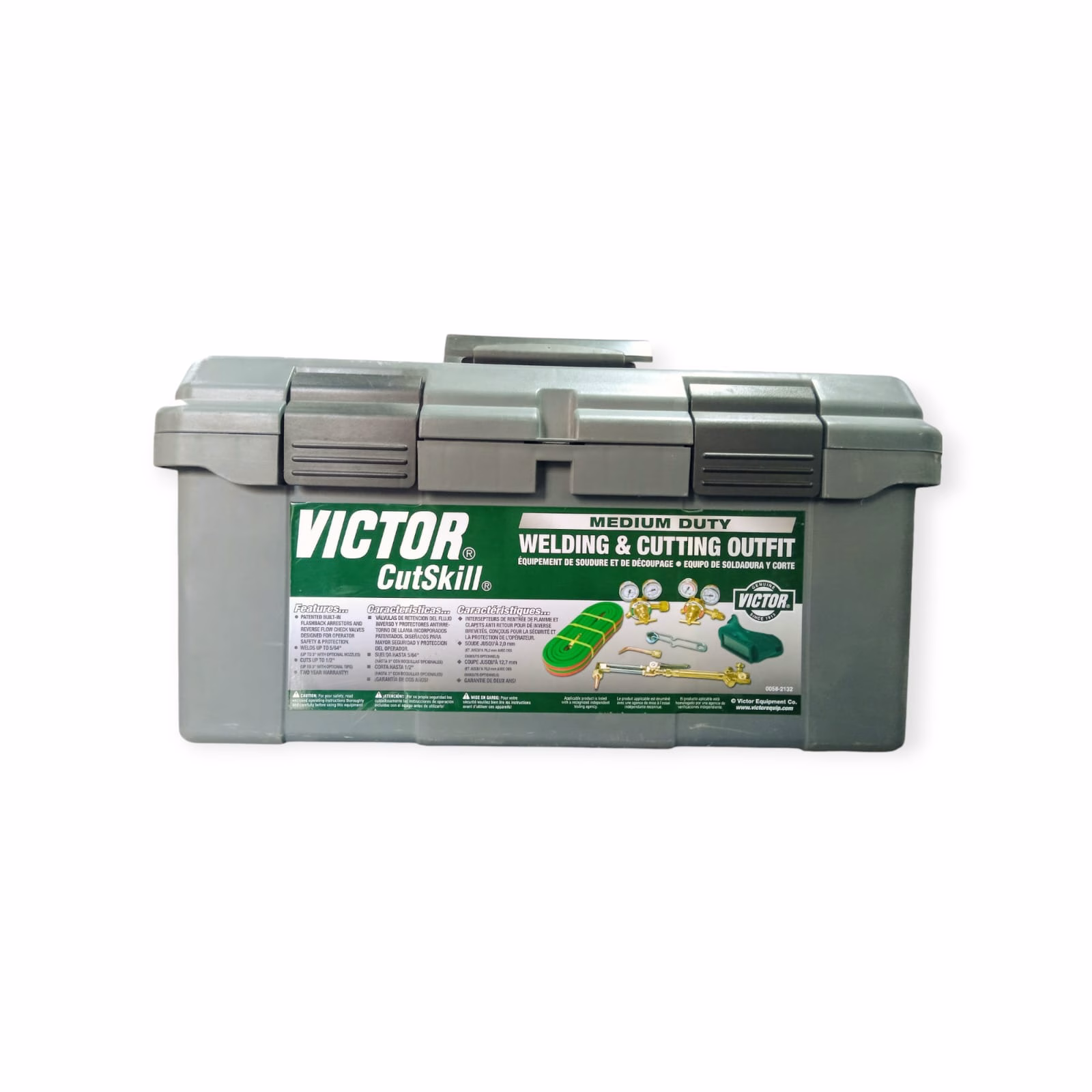 front-1.jpeg Victor Medium Duty Cutskill Welding & Cutting Outfit Set 0384-2502 - Image 1