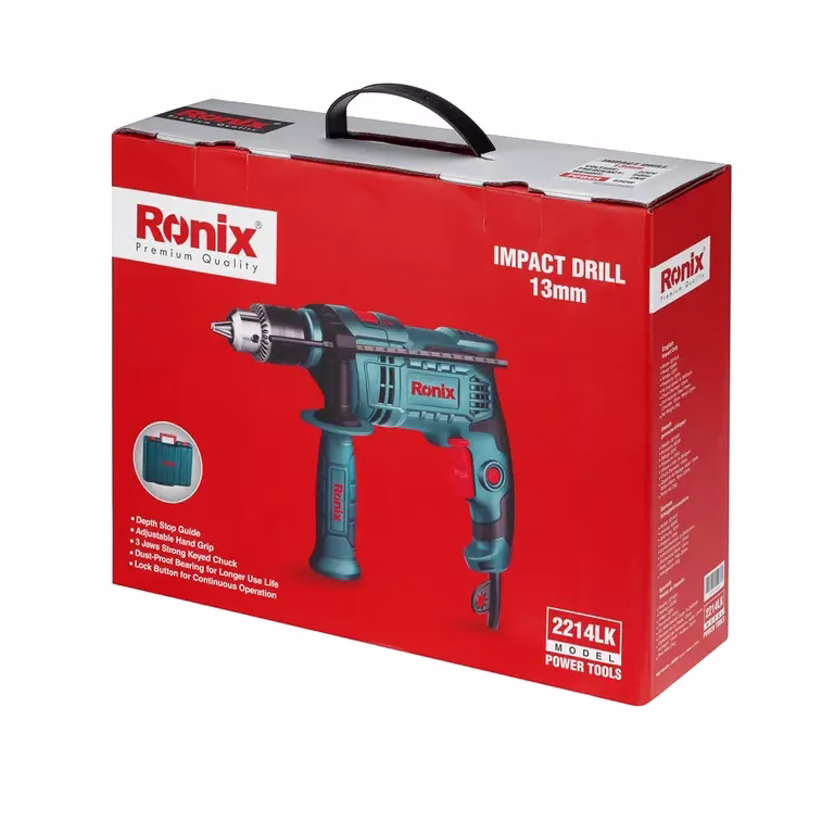 Ronix - Electric Impact Drill kit 650W-13mm-keyed - 2214LK - Image 3